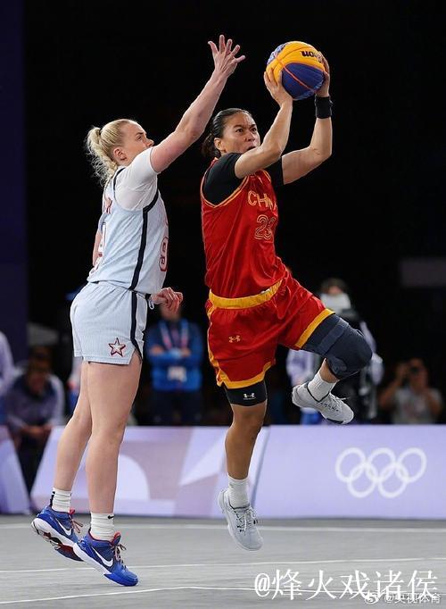 奥运会-中国三人女篮附加赛不敌美国无缘四强